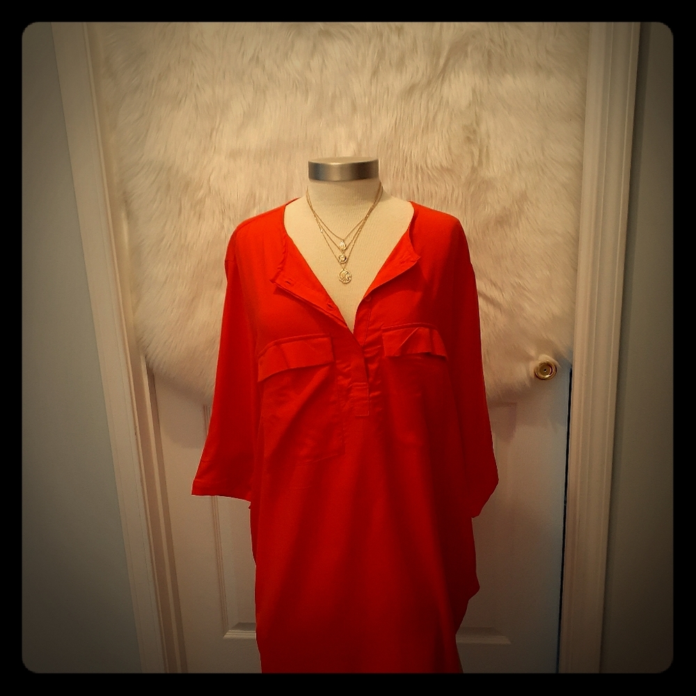 New H&M women's orange dress